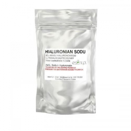 ESENT Hialuronian Sodu Ultramałocząsteczkowy 4,5 kDa (kwas hiularonowy) 3g